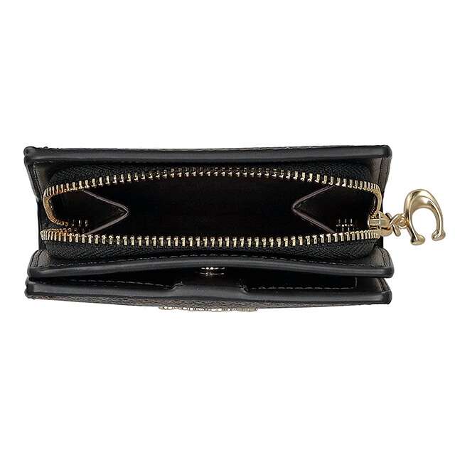 コーチ 二つ折り財布 二折財布 レディース ブランド COACH Philippines CW789 IMXAQ ダークブラウン/ブラック