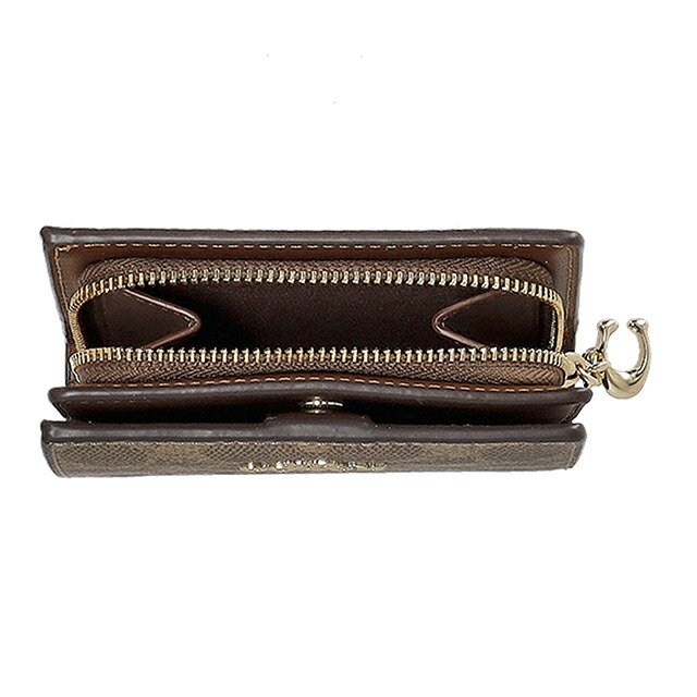 コーチ 二つ折り財布 二折財布 レディース ブランド COACH India CW789 IMXHE タン/ブラウン