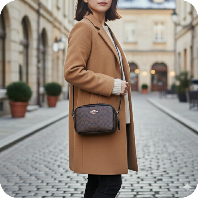 コーチ ショルダーバッグ メッセンジャーバッグ レディース アウトレット ブランド COACH CZ186 IMXAQ ダークブラウン/ブラック 斜めがけ 高級 おしゃれ プレゼント 女性 実用的 かわいい