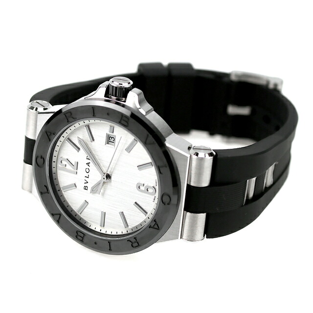 ブルガリ 時計 メンズ BVLGARI ディアゴノ 42mm 自動巻き DG42C6SCVD 腕時計 シルバー 高級 ブランド おしゃれ 防水 プレゼント 男性 実用的