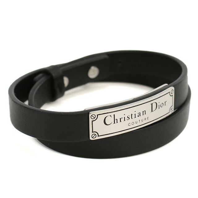 ディオール ブレスレット メンズ ブランド Christian Dior イタリア B1896 ブラック アクセサリー