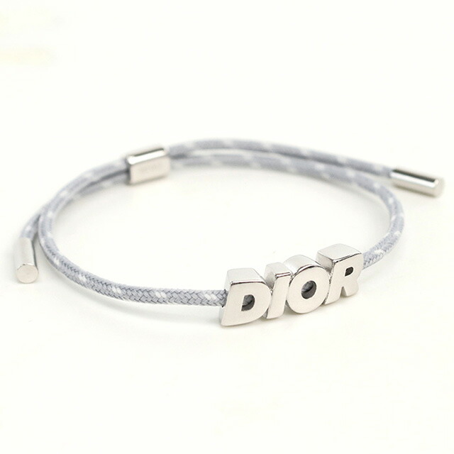 ディオール ブレスレット メンズ ブランド Christian Dior ポルトガル B2441 グレー系 シルバー系 アクセサリー