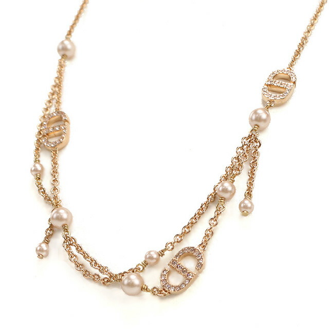 ディオール ネックレス レディース ブランド Christian Dior インド N2701 ゴールド系 アクセサリー