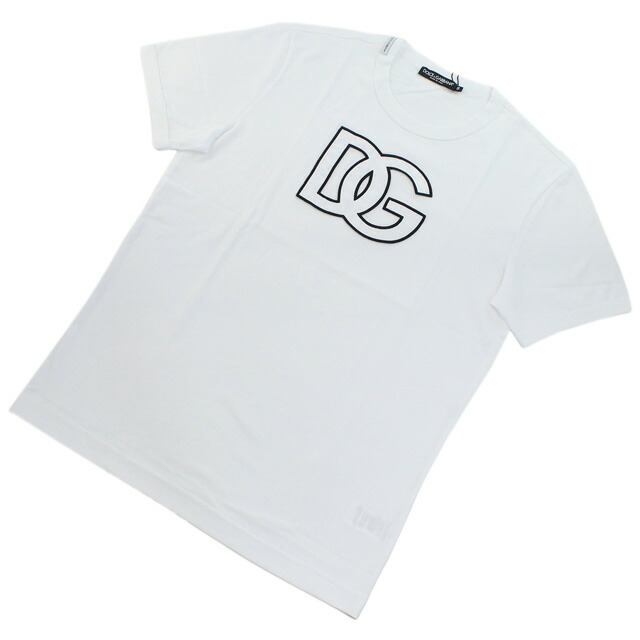 ドルチェ&ガッバーナ Tシャツ メンズ ブランド DOLCE&GABBANA コットン100% イタリア G8PL5Z ホワイト系 ファッション 選べるモデル プレゼント 実用的