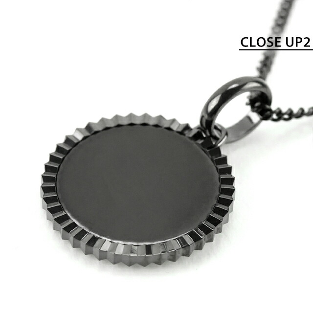 ディーゼル ネックレス メンズ レディース ブランド DIESEL ペンダント ロゴ ガンメタル アクセサリー