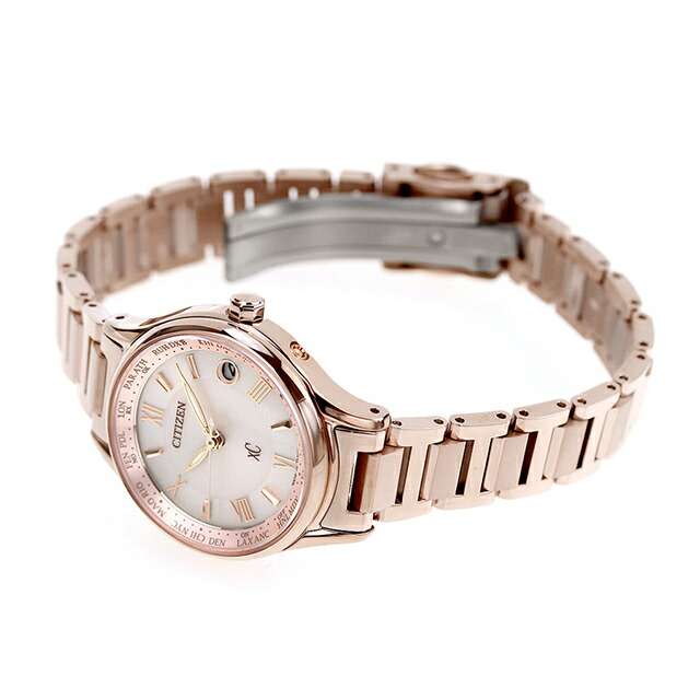 シチズン クロスシー エコドライブ電波 チタン レディース 腕時計 サクラピンク（R） EC1164-53W CITIZEN xC ブランド おしゃれ 防水 軽い 華奢 かわいい プレゼント 女性 実用的