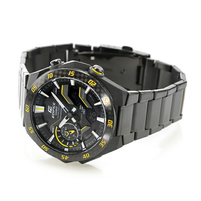 エディフィス EDIFICE ソーラー ECB-2200RC-1A9 ウィンドフロー Bluetooth 海外モデル メンズ 腕時計 ブランド カシオ casio アナデジ ブラック 黒 おしゃれ 防水 文字盤 大きい プレゼント 男性 実用的