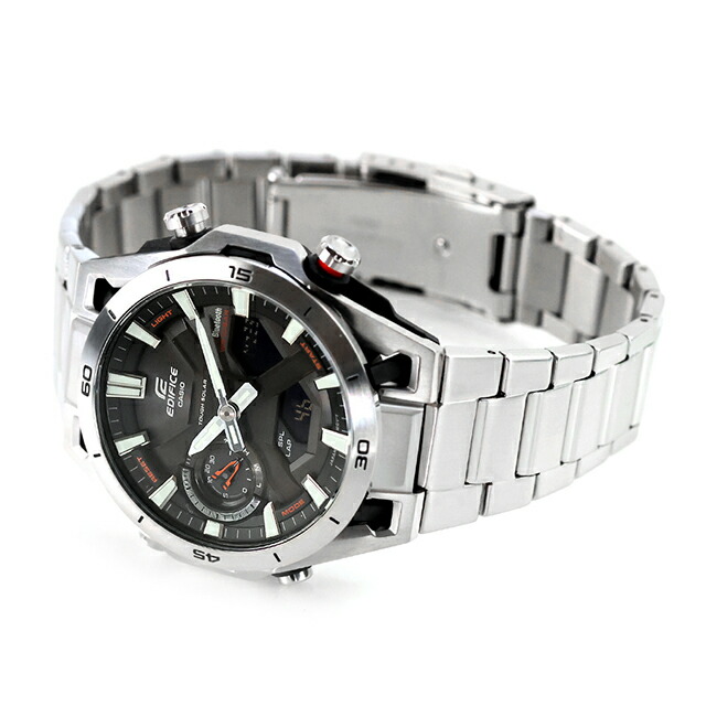 エディフィス EDIFICE SOSPENSIONE タフソーラー ECB-2300D-1A Bluetooth 海外モデル メンズ 腕時計 ブランド カシオ casio アナデジ ブラック 黒 おしゃれ 防水 文字盤 大きい プレゼント 男性 実用的