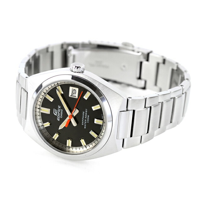 エディフィス EDIFICE クォーツ 電池式 B-109D-1AV 海外モデル メンズ 腕時計 ブランド カシオ casio アナログ ブラック 黒 おしゃれ 防水 文字盤 大きい プレゼント 男性 実用的