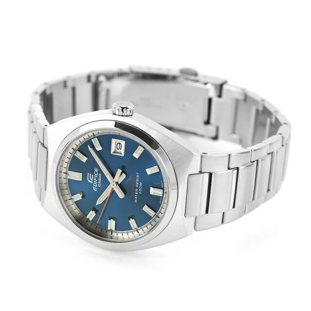 エディフィス EDIFICE クォーツ 電池式 B-109D-2AV 海外モデル メンズ 腕時計 ブランド カシオ casio アナログ ブルー おしゃれ 防水 文字盤 大きい プレゼント 男性 実用的