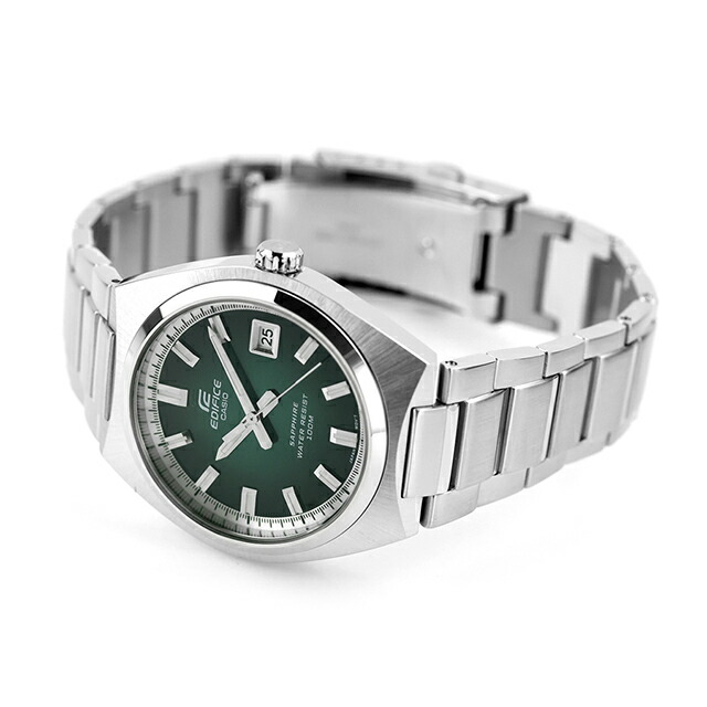 エディフィス EDIFICE クォーツ 電池式 B-109D-3AV 海外モデル メンズ 腕時計 ブランド カシオ casio アナログ グリーン おしゃれ 防水 文字盤 大きい プレゼント 男性 実用的