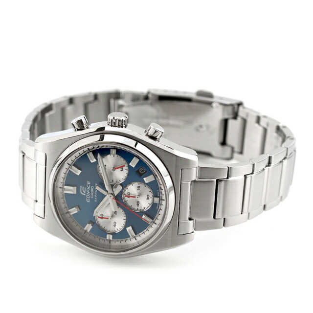 エディフィス EDIFICE クォーツ 電池式 B-730D-2AV スタンダード クロノグラフ 海外モデル メンズ 腕時計 ブランド カシオ casio アナログ ブルー おしゃれ 防水 文字盤 大きい プレゼント 男性 実用的
