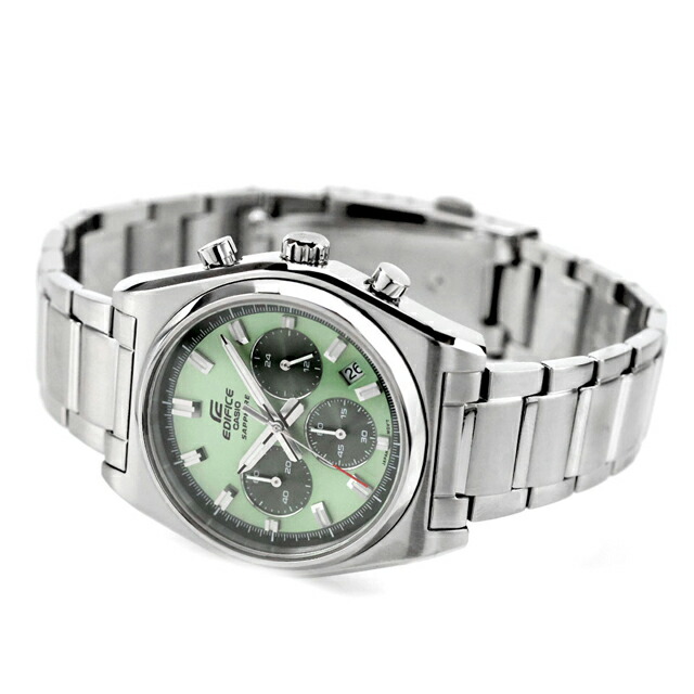 エディフィス EDIFICE クォーツ 電池式 B-730D-3AV 海外モデル メンズ 腕時計 ブランド カシオ casio アナログ グリーン おしゃれ 防水 文字盤 大きい プレゼント 男性 実用的