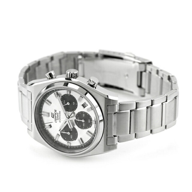 エディフィス EDIFICE クォーツ 電池式 B-730D-7AV スタンダード クロノグラフ 海外モデル メンズ 腕時計 カシオ casio アナログ シルバー ブランド おしゃれ 防水 文字盤 大きい プレゼント 男性 実用的