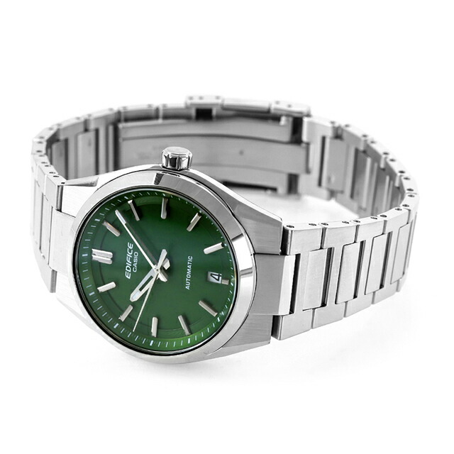エディフィス EDIFICE 自動巻き K-100D-3A 海外モデル メンズ 腕時計 ブランド カシオ casio アナログ グリーン おしゃれ 防水 文字盤 大きい プレゼント 男性 実用的