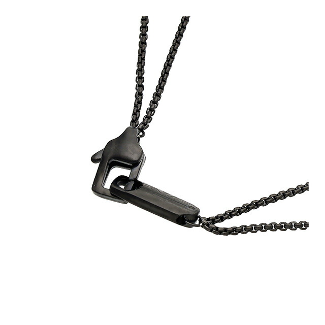 エンポリオ・アルマーニ ネックレス メンズ ブランド EMPORIO ARMANI EGS3172001 ブラック