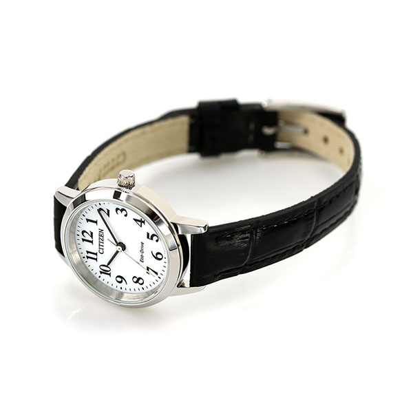 シチズン コレクション エコドライブ ソーラー レディース 腕時計 EM0930-15A CITIZEN ホワイト ブラック ブランド おしゃれ 防水 プレゼント 女性 実用的