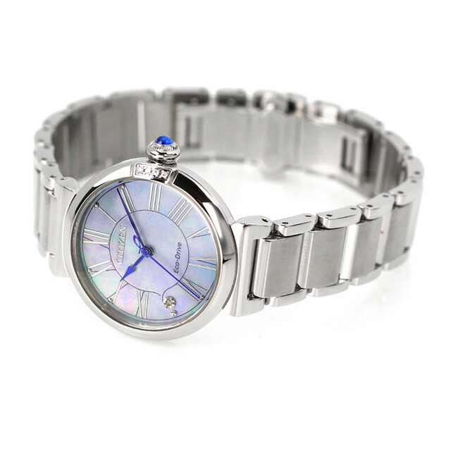 シチズン エル エコ・ドライブ エコドライブ 腕時計 レディース スズラン 香水 ソーラー CITIZEN L EM1060-87N アナログ シェル ブランド おしゃれ 防水 軽い 華奢 かわいい プレゼント 女性 実用的