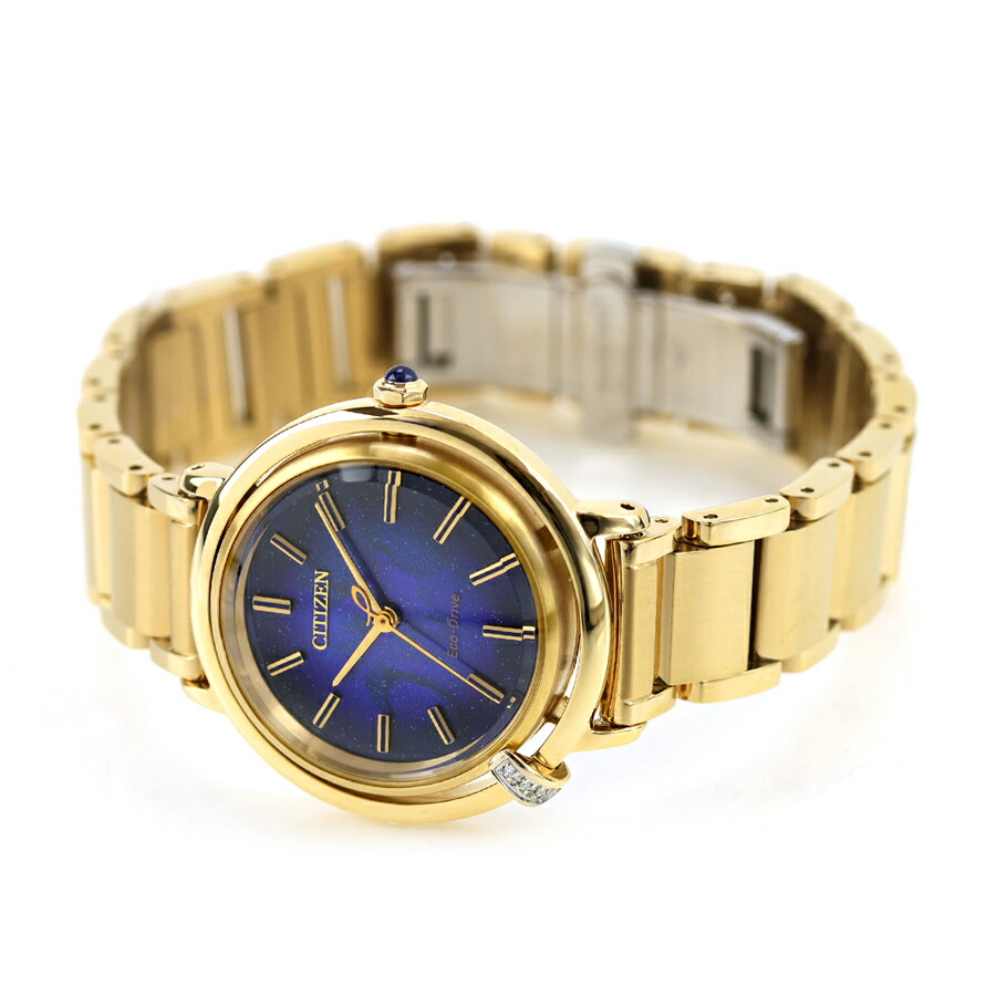 シチズン エル ARCLY Collection 限定モデル 光発電エコドライブ 腕時計 ブランド レディース 数量限定 ダイヤモンド ソーラー CITIZEN L EM1099-57L アナログ ブルー ゴールド おしゃれ 防水 軽い 華奢 かわいい プレゼント 女性 実用的