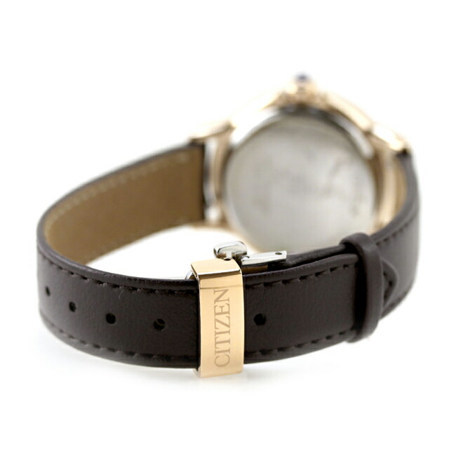 シチズン エル ROUND Collection 光発電エコドライブ 腕時計 ブランド レディース ソーラー CITIZEN L EM1163-09X アナログ ブラウン おしゃれ 防水 軽い 華奢 かわいい プレゼント 女性 実用的