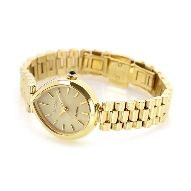 シチズン エル RAINELL Collection エコドライブ 腕時計 ブランド レディース ソーラー CITIZEN L EM1202-50P アナログ ゴールド おしゃれ 防水 軽い 華奢 かわいい プレゼント 女性 実用的
