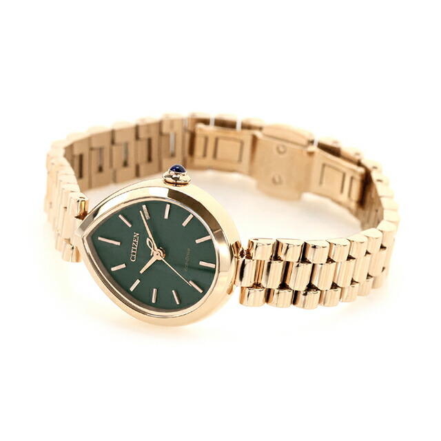 シチズン エル RAINELL Collection エコドライブ 腕時計 ブランド レディース ソーラー CITIZEN L EM1203-57X アナログ グレーグリーン ピンクゴールド おしゃれ 防水 軽い 華奢 かわいい プレゼント 女性 実用的