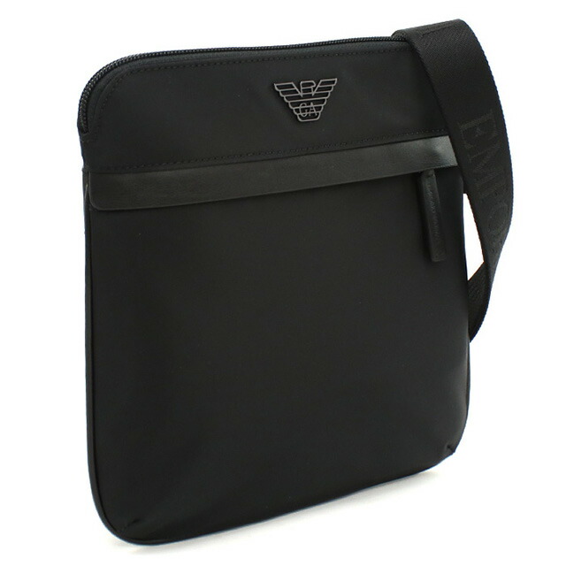 エンポリオ・アルマーニ 斜め掛け ショルダーバッグ メンズ ブランド EMPORIO ARMANI EM001807 ブラック バッグ