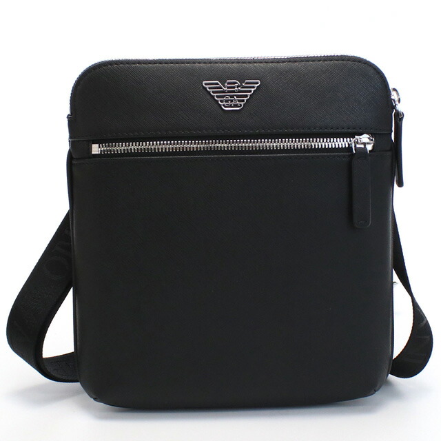 エンポリオ・アルマーニ 斜め掛けショルダーバッグ メンズ EMPORIO ARMANI ポリアミド ポリエステル Y4M185 BLACK ブラック バッグ 斜めがけ ブランド 高級 おしゃれ プレゼント 男性 実用的 かっこいい