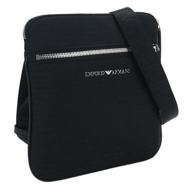 エンポリオ・アルマーニ 斜め掛け ショルダーバッグ メンズ EMPORIO ARMANI Y4M425 BLACK-BLACK ブラック バッグ 斜めがけ ブランド 高級 おしゃれ プレゼント 男性 実用的 かっこいい