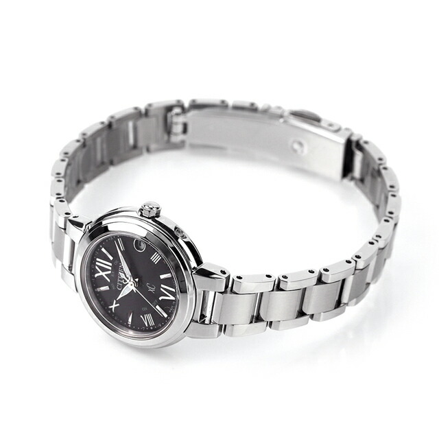 シチズン クロスシー ベーシックコレクション 光発電エコドライブ電波 腕時計 レディース ソーラー電波 CITIZEN xC ES9430-89E アナログ ブラック 黒 日本製 ブランド おしゃれ 防水 軽い 華奢 かわいい プレゼント 女性 実用的