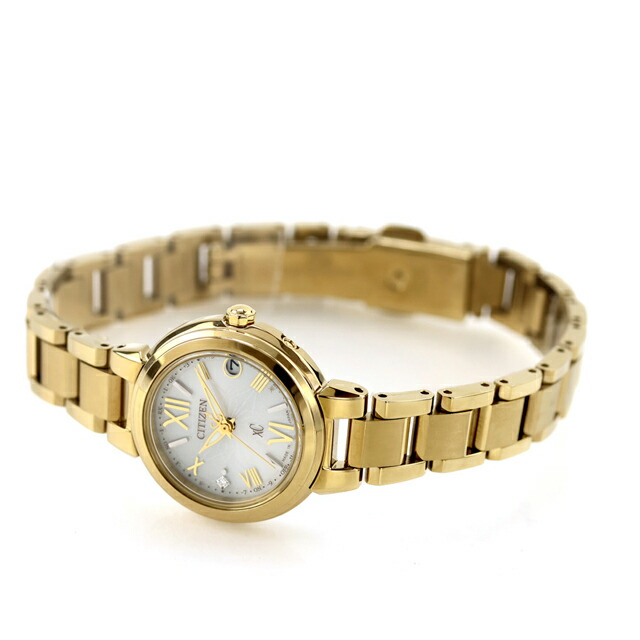 シチズン クロスシー basic collection Happy Flight 腕時計 ブランド レディース 数量限定 ダイヤモンド 電波ソーラー CITIZEN xC ES9433-56A アナログ 日本製 おしゃれ 防水 軽い 華奢 かわいい プレゼント 女性 実用的