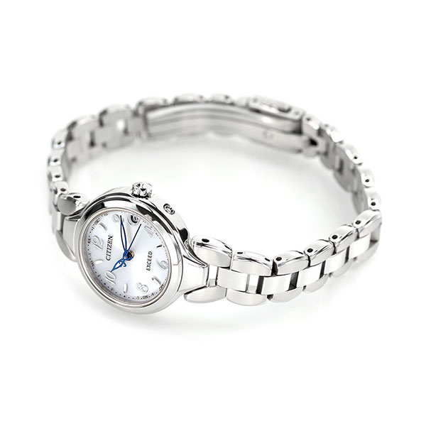 シチズン エクシード エコドライブ電波 ES9470-50A チタン 電波ソーラー 腕時計 ソーラー電波腕時計 ソーラー電波時計 レディース シルバー CITIZEN EXCEED 高級 ブランド おしゃれ 防水 軽い 華奢 かわいい プレゼント 女性 実用的