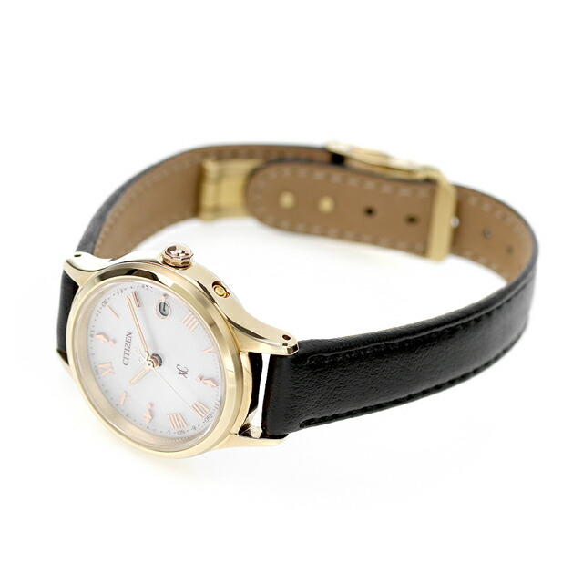 シチズン クロスシー ヒカリコレクション 腕時計 レディース チタン ソーラー電波 CITIZEN xC ES9492-14A アナログ シルバー ブラック 黒 日本製 ブランド おしゃれ 防水 軽い 華奢 かわいい プレゼント 女性 実用的