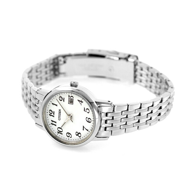 シチズン コレクション ソーラー レディース 腕時計 EW1580-50B CITIZEN ホワイト 時計 ブランド おしゃれ 防水 プレゼント 女性 実用的