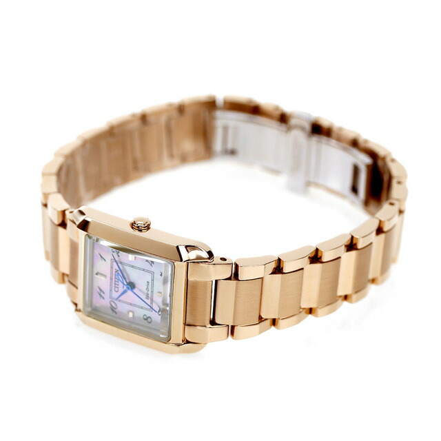 シチズン エル SQUARE Collection 光発電エコドライブ 腕時計 レディース ソーラー CITIZEN L EW5603-89Y アナログ ピンクシェル ピンクゴールド ブランド おしゃれ 防水 軽い 華奢 かわいい プレゼント 女性 実用的