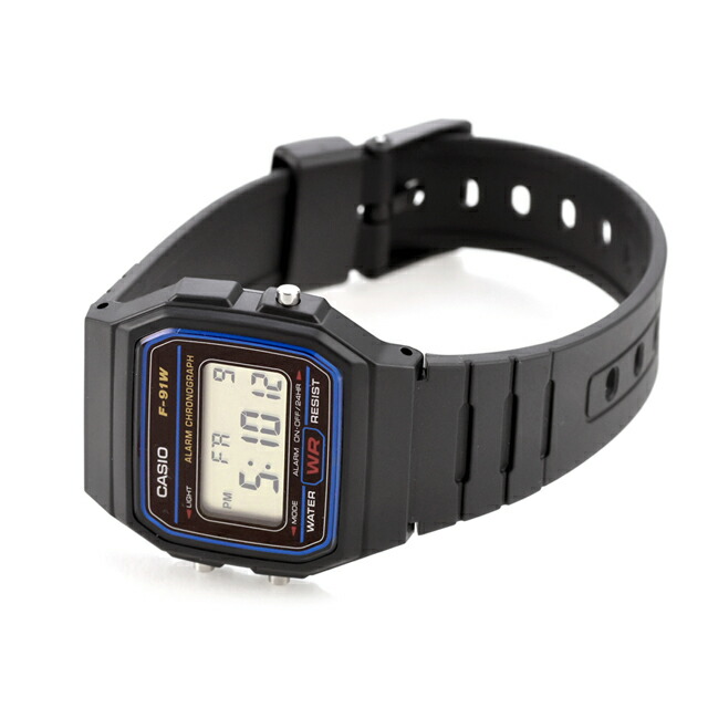 カシオ チープカシオ CASIO クォーツ 電池式 F-91W-1 カシオコレクション スタンダード ユニセックス チプカシ 腕時計 ブランド カシオ casio デジタル ブラック 黒 おしゃれ 防水 かわいい プレゼント 実用的 学生 受験生 受験用 試験用 受験対応