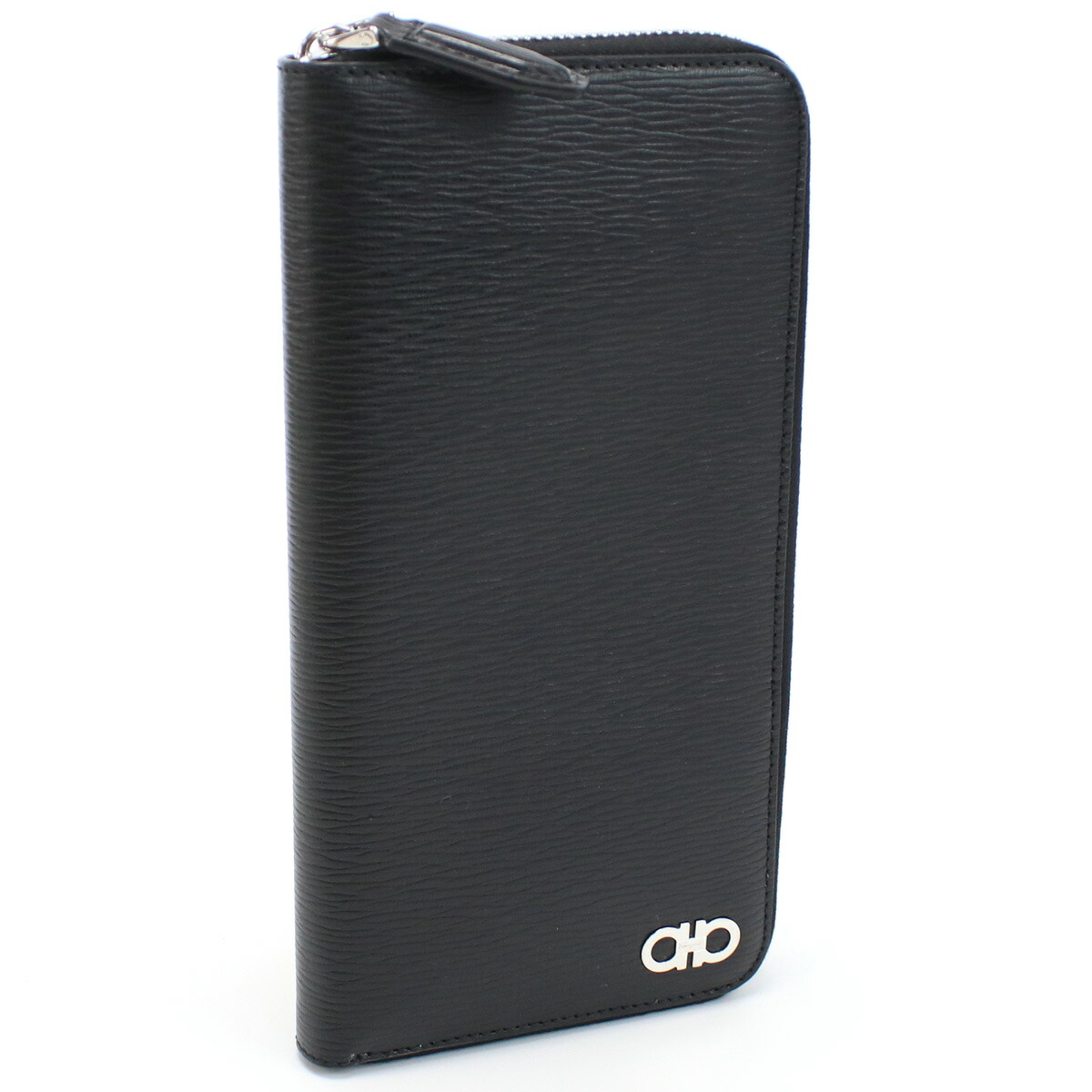 フェラガモ カードケース オーガナイザー メンズ FERRAGAMO カーフ イタリア 66-1074 ブラック 小物 定期入れ ブランド 高級 おしゃれ プレゼント 実用的