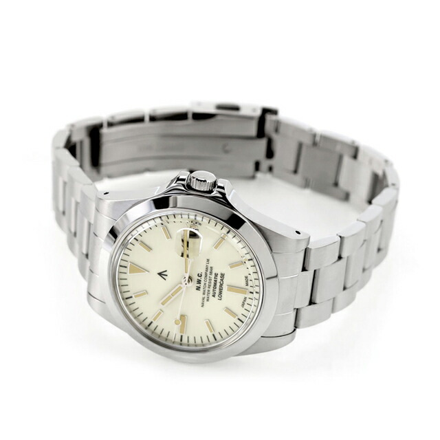 ナバルウォッチ NAVAL WATCH Produced by LOWERCASE 自動巻き 腕時計 ブランド メンズ NAVAL WATCH FRXA017 アナログ アイボリーホワイト 白 日本製 おしゃれ 防水 プレゼント 男性 実用的