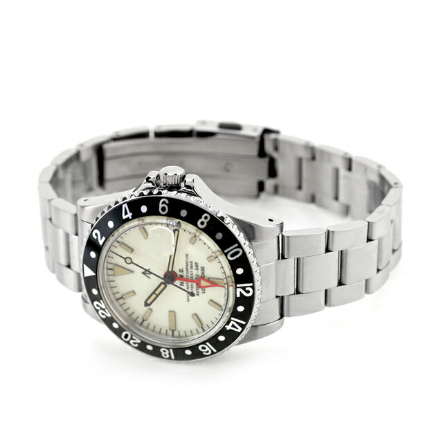 ナバルウォッチ Naval Watch Produced By LOWERCASE 自動巻き 腕時計 ブランド メンズ NAVAL WATCH FRXD002 アナログ ホワイト 白 日本製 おしゃれ 防水 プレゼント 男性 実用的