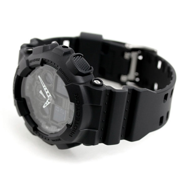gショック ジーショック G-SHOCK ブラック 黒 GA-100-1A1DR Newコンビネーションモデル フルブラック 黒 CASIO カシオ 腕時計 メンズ ブランド おしゃれ 防水 軽い プレゼント 男性 実用的