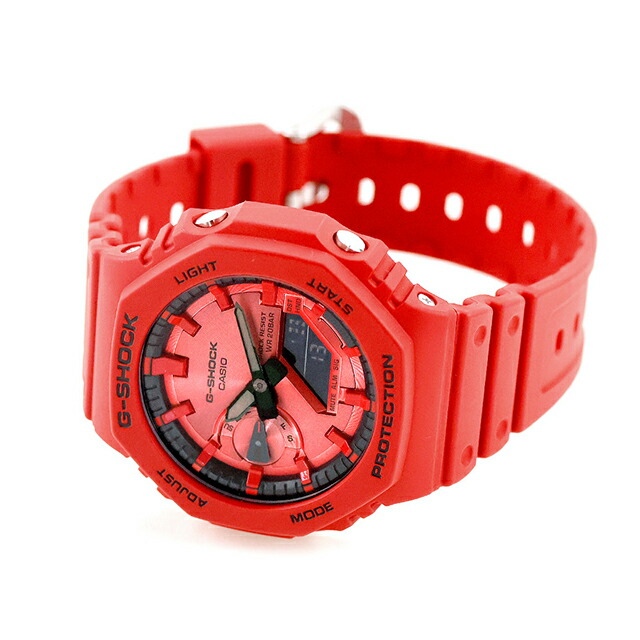 gショック ジーショック 2100 G-SHOCK アナログデジタル 2100シリーズ クォーツ 電池式 GA-2100RRB-4A メンズ 腕時計 ブランド カシオ casio アナデジ レッド 赤 おしゃれ 防水 プレゼント 男性 実用的
