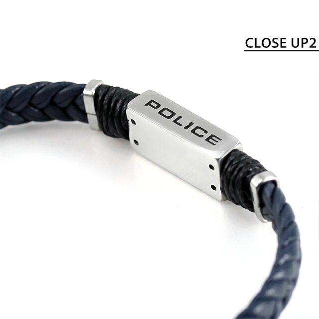 ポリス ブレスレット メンズ POLICE リッジコード RIDGECORD GB0079501 ネイビー アクセサリー 腕輪 ジュエリー ブランド 高級 おしゃれ プレゼント 男性 実用的 かっこいい