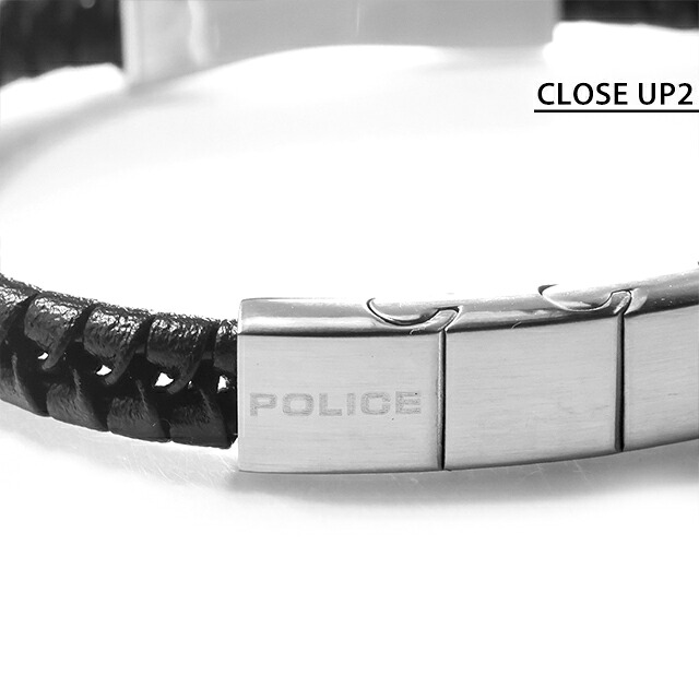 ポリス ブレスレット メンズ ブランド POLICE コントルト CONTORTO GB0081704 ブラック シルバー アクセサリー 腕輪 ジュエリー ブランド 高級 おしゃれ プレゼント 男性 実用的 かっこいい