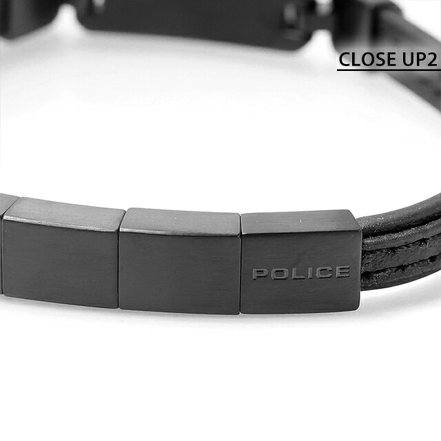 ポリス ブレスレット メンズ ブランド POLICE レイヤーロック LAYERLOCK GB0082904 ブラック アクセサリー 腕輪 ジュエリー ブランド 高級 おしゃれ プレゼント 男性 実用的 かっこいい