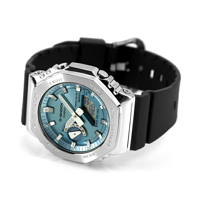 gショック ジーショック G-SHOCK ソーラー GBM-2100A-1A2 アナログデジタル 2100シリーズ Bluetooth メンズ 腕時計 カシオ casio アナデジ アイスブルー ブラック 黒 ブランド おしゃれ 防水 軽い プレゼント 男性 実用的