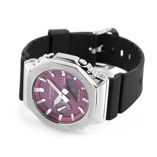 gショック ジーショック 2100 G-SHOCK ソーラー GBM-2100A-4B Bluetooth メンズ 腕時計 ブランド カシオ casio アナデジ バーガンディ ブラック 黒 おしゃれ 防水 プレゼント 男性 実用的