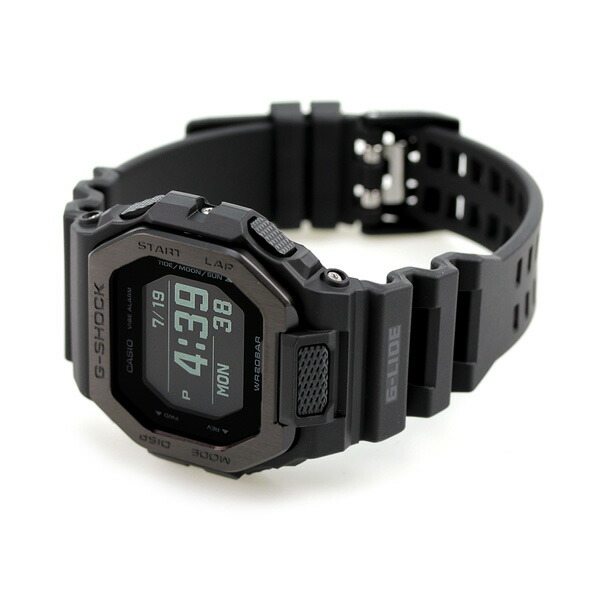 gショック ジーショック G-SHOCK Gライド クオーツ ムーンデータ タイドグラフ GBX-100NS-1DR オールブラック 黒 CASIO カシオ 腕時計 メンズ ブランド おしゃれ 防水 軽い プレゼント 男性 実用的