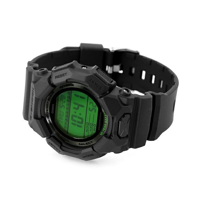 gショック ジーショック G-SHOCK GD-010 SERIES クォーツ 電池式 GD-010BEG-1 メンズ 腕時計 ブランド カシオ casio デジタル ブラック グリーン 黒 おしゃれ 防水 軽い プレゼント 男性 実用的