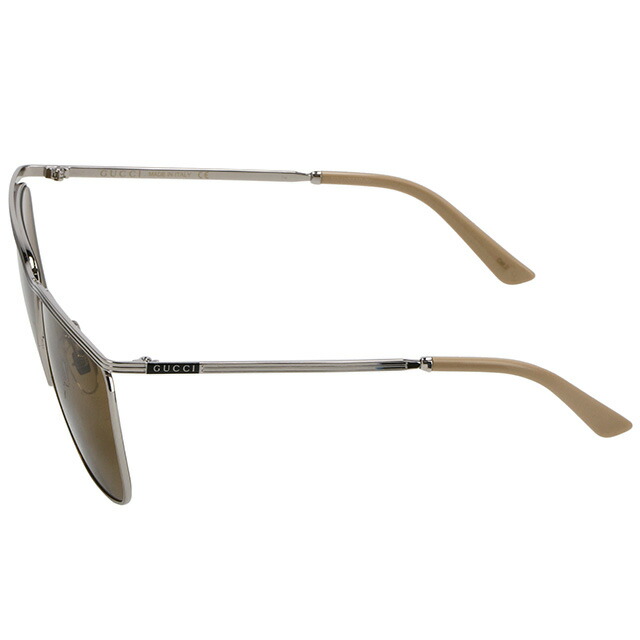 グッチ サングラス メンズ ブランド GUCCI GG0821S シルバー／ブラウン