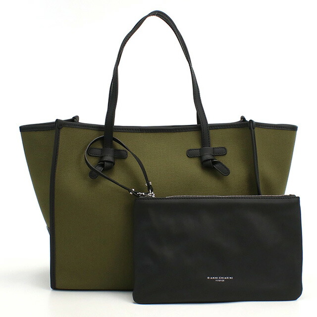 ジャンニ キアリーニ トートバッグ レディース GIANNI CHIARINI イタリア 6850 MILITARE-CORDA カーキ バッグ 軽量 手提げ ブランド 高級 おしゃれ プレゼント 女性 実用的 かわいい
